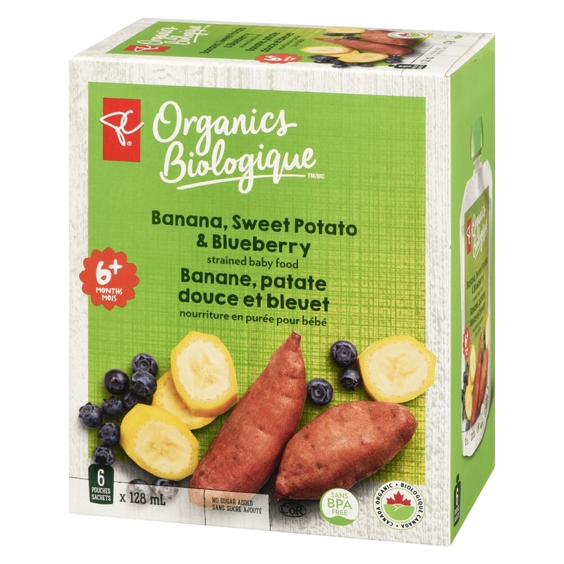 Banana, Sweet Potato Blueberry