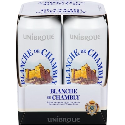 Unibroue Blanche de Chambly (Pièce d’identité requise au moment du ramassage) 4x473.0 ml, 0,69 $/100ml