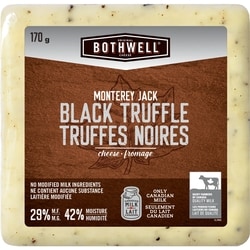 Bothwell Monterey Jack Cheese Black Truffle 29% MF 170 g, $5.29/100g