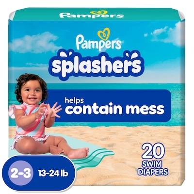 Pampers Splashers Swim Diapers Size S 20 Count 20 ea, $0.65/1ea