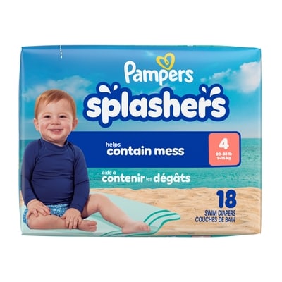 Pampers Splashers Swim Diapers Size M 18 Count 18 ea, $0.54/1ea