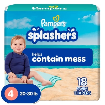Pampers Splashers Swim Diapers Size M 18 Count 18 ea, $0.72/1ea