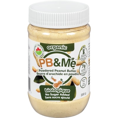 PB&Me Organic Powdered Peanut Butter, Keto, No Sugar Added 200 g, $4.00/100g