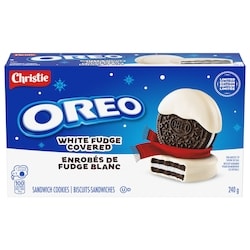 Christie OREO, White Fudge Covered Sandwich Cookies 240 g, $1.67/100g
