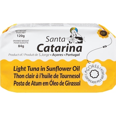 Santa Catarina Light Tuna In Sunflower Oil 120 g, $2.33/100g