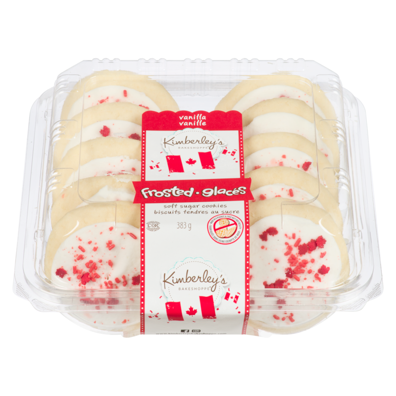 Kimberley's Bakeshoppe Canada Day Sugar Cookie Vanilla, 10 Pack