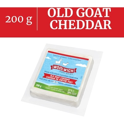 Woolwich Old Goat Cheddar Cheese 200 g, $5.25/100g