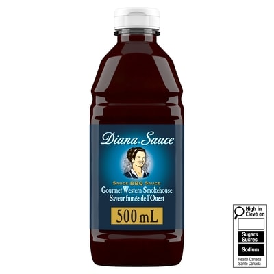 Diana Sauce Western Smokehouse 500 ml, $1.20/100ml