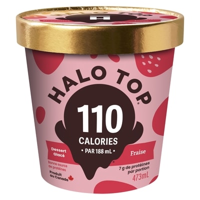 Halo Top Crème glacée, fraise 473 ml, 1,69 $/100ml