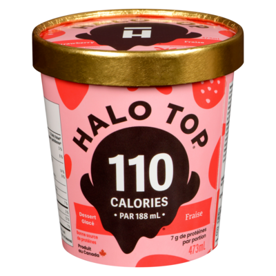Halo Top Crème glacée, fraise 473 ml, 1,69 $/100ml