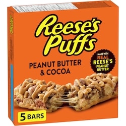 Reese's Puffs Peanut Butter & Cocoa Flavour Cereal Bars 120 g, $3.13/100g
