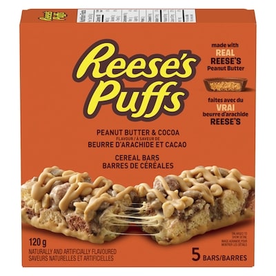 Puffs Peanut Butter & Cocoa Flavour Cereal Bars