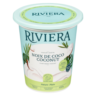 Riviera Vegan Yogurt, Plain Coconut 650 g, $1.08/100g