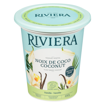 Riviera Vegan Yogurt, Vanilla Coconut 650 g, $1.23/100g