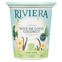 Riviera Vegan Yogurt, Vanilla Coconut - 650 g | Zehrs