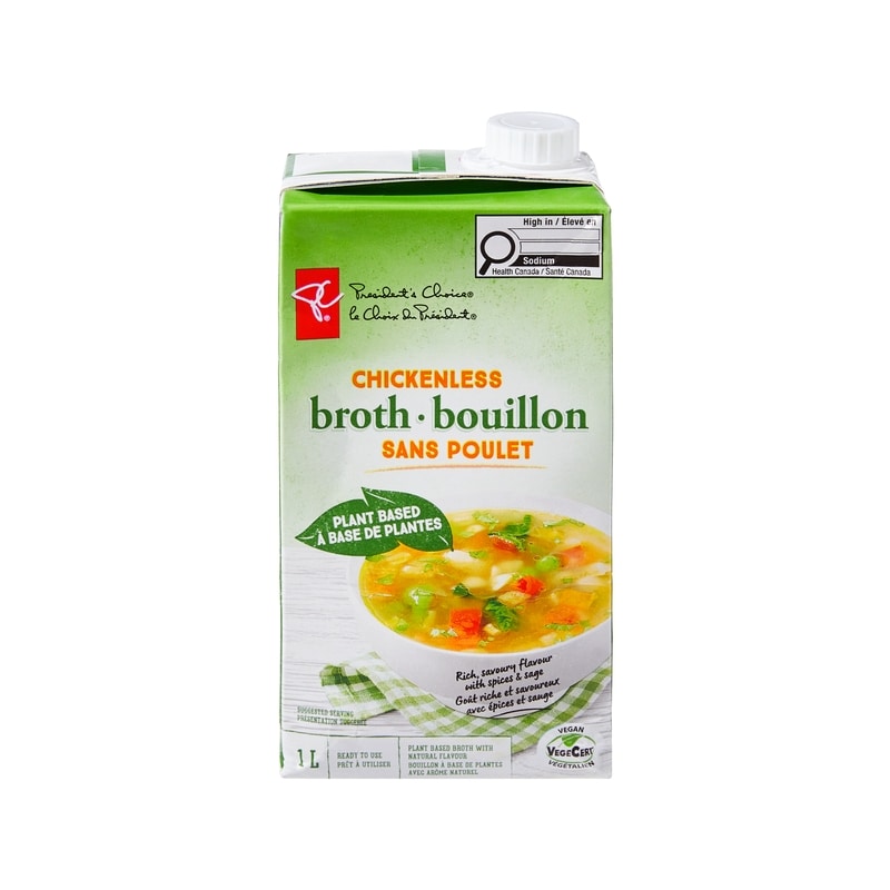 Plant-Based Chickenless Broth