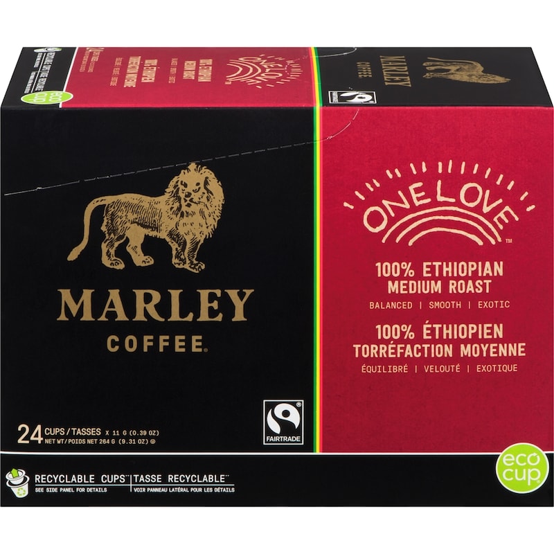 Single Serve K-Cup Compatible Capsules, 100% Ethiopian, Medium Roast