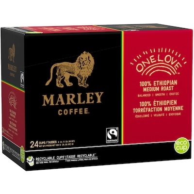 Single Serve K-Cup Compatible Capsules, 100% Ethiopian, Medium Roast