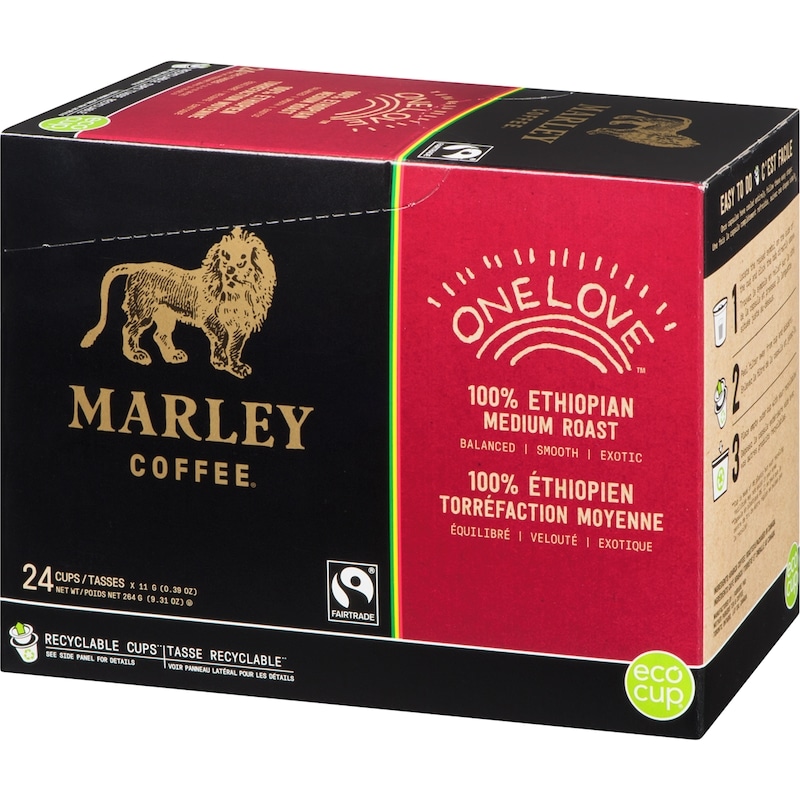 Single Serve K-Cup Compatible Capsules, 100% Ethiopian, Medium Roast