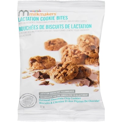 Munchkin Milkmakers Lactation Cookie Bites Oatmeal Chocolate Chip Cookies 1 ea, $3.79/1ea