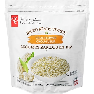 President's Choice Cauliflower Riced Ready Veggie 500 g, $1.00/100g