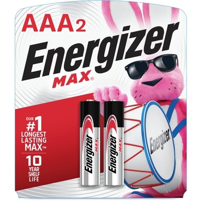 Energizer Piles alcalines AAA MAX, emballage de 2 1 ea, 1,50 $/1ch