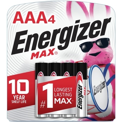 Energizer Alkaline Batteries Aaa4 1 ea, $1.00/1ea