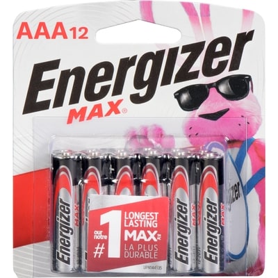 Energizer Max Batteries 1 ea, $1.33/1ea