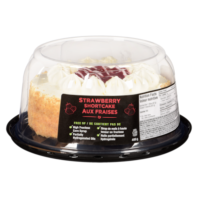 Charlotte's Strawberry Shortcake 400 g, $1.63/100g
