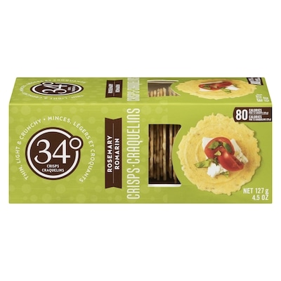 34 Degrees Rosemary Crispbread 127 g, $4.72/100g