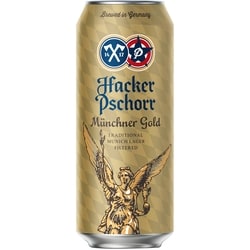 HACKER PSCHORR Munich Gold Lager Beer (ID required at pick-up) 500 ml, $0.58/100ml