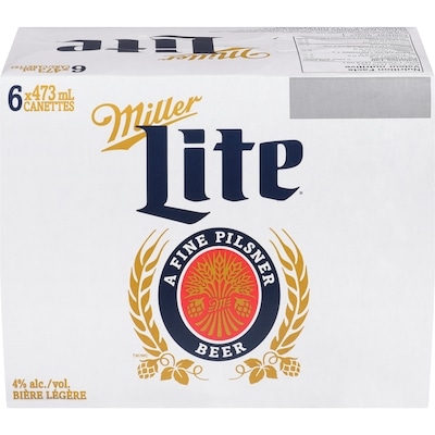 Miller Bière légère (Pièce d’identité requise au moment du ramassage) 6x473.0 ml, 0,63 $/100ml