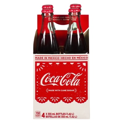 Coca-Cola Cola Mexican Glass Bottles 4x355.0 ml, $0.67/100ml