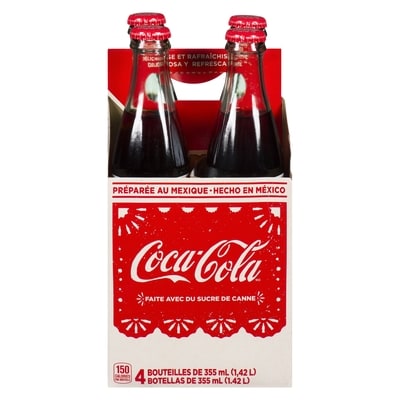Coca-Cola Cola du Mexique Glass Bouteilles 4x355.0 ml, 0,67 $/100ml
