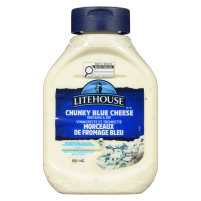 Litehouse Vinaigrette aux morceaux de fromage bleu, bouteille compressible 591 ml, 1,18 $/100ml