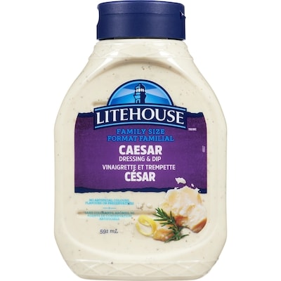 Litehouse Vinaigrette et trempette César, format familial 591 ml, 1,18 $/100ml