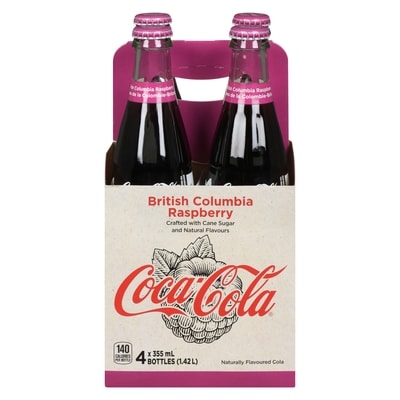 Coca-Cola British Columbia Raspberry 4x355.0 ml, $0.55/100ml