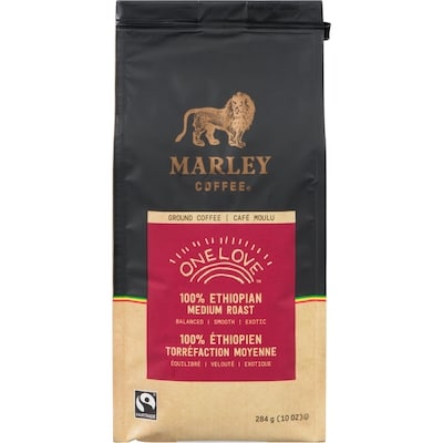 Marley Coffee Café moulu équitable One Love 284 g, 6,33 $/100g