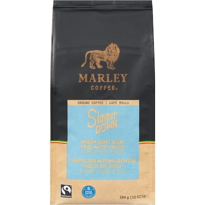 Marley Coffee Coffee, Simmer Down Decaf Fair Trade, Ground 284 g, $4.22/100g