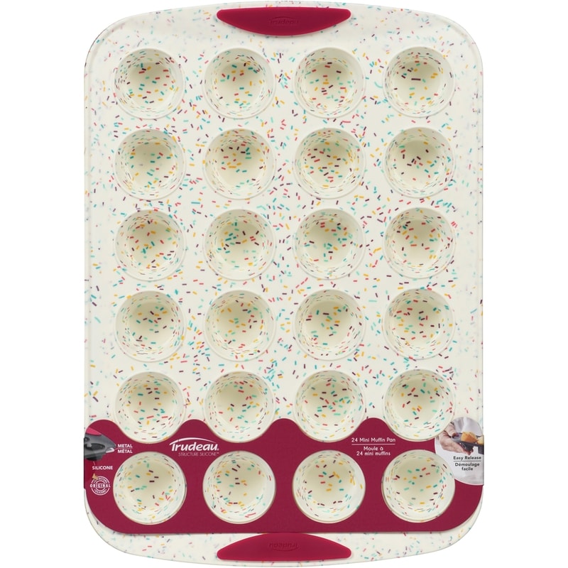 Trudeau Structure Silicone Confetti 24-Count Muffin Pan