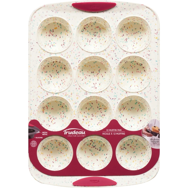 Trudeau Trudeau Structure Silicone Confetti 12-Count Muffin Pan