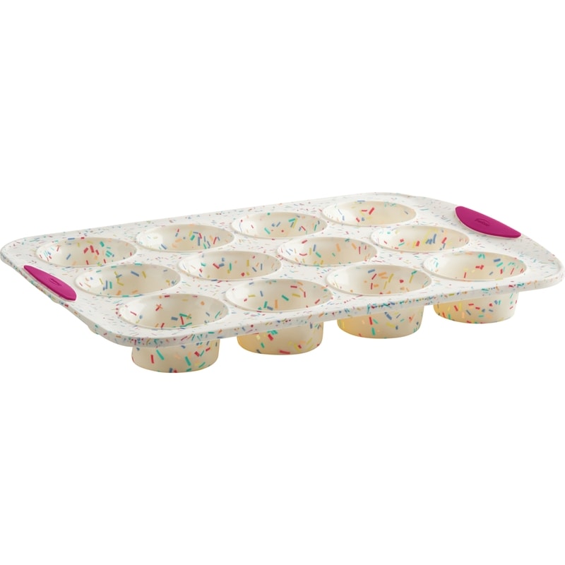 Trudeau Structure Silicone Confetti 12-Count Muffin Pan