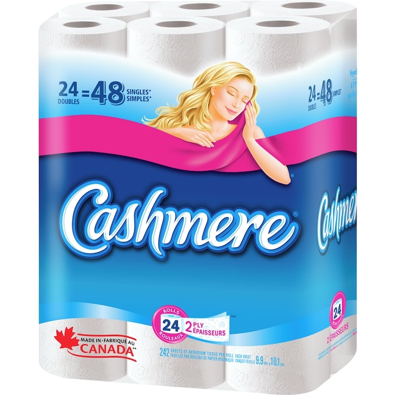 Soft & Thick Toilet Paper, 24 Double Rolls = 48 Single Rolls