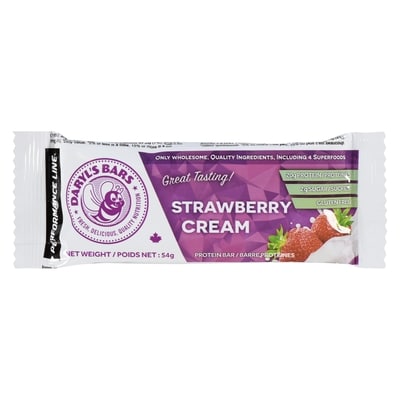 Daryl's Protein Bar Strawberry Cream 54 g, $5.17/100g