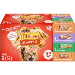 Purina Friskies Poultry Variety Pack, Wet Cat Food 4.99 kg, $0.66/100g