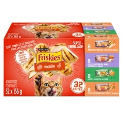 Purina Friskies volaille nourriture humide pour chats emballage assorti 32 unités 4.99 kg, 0,62 $/100g