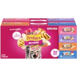Purina Friskies Shredded Poultry and Fish Combo Variety Pack, Wet