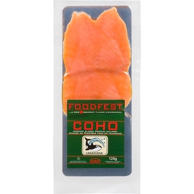 Foodfest Coho Saumon Du Pacifique Fume En Tranches 125 g, 8,79 $/100g
