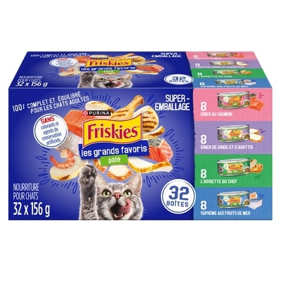 Purina Friskies les grands favoris nourriture humide pour chats emballage assorti varié 4.99 kg, 0,58 $/100g