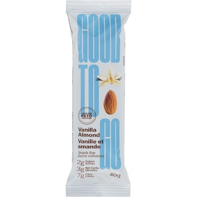 Good to Go Vanille et amande Barres Moelleuses 40 g, 6,73 $/100g
